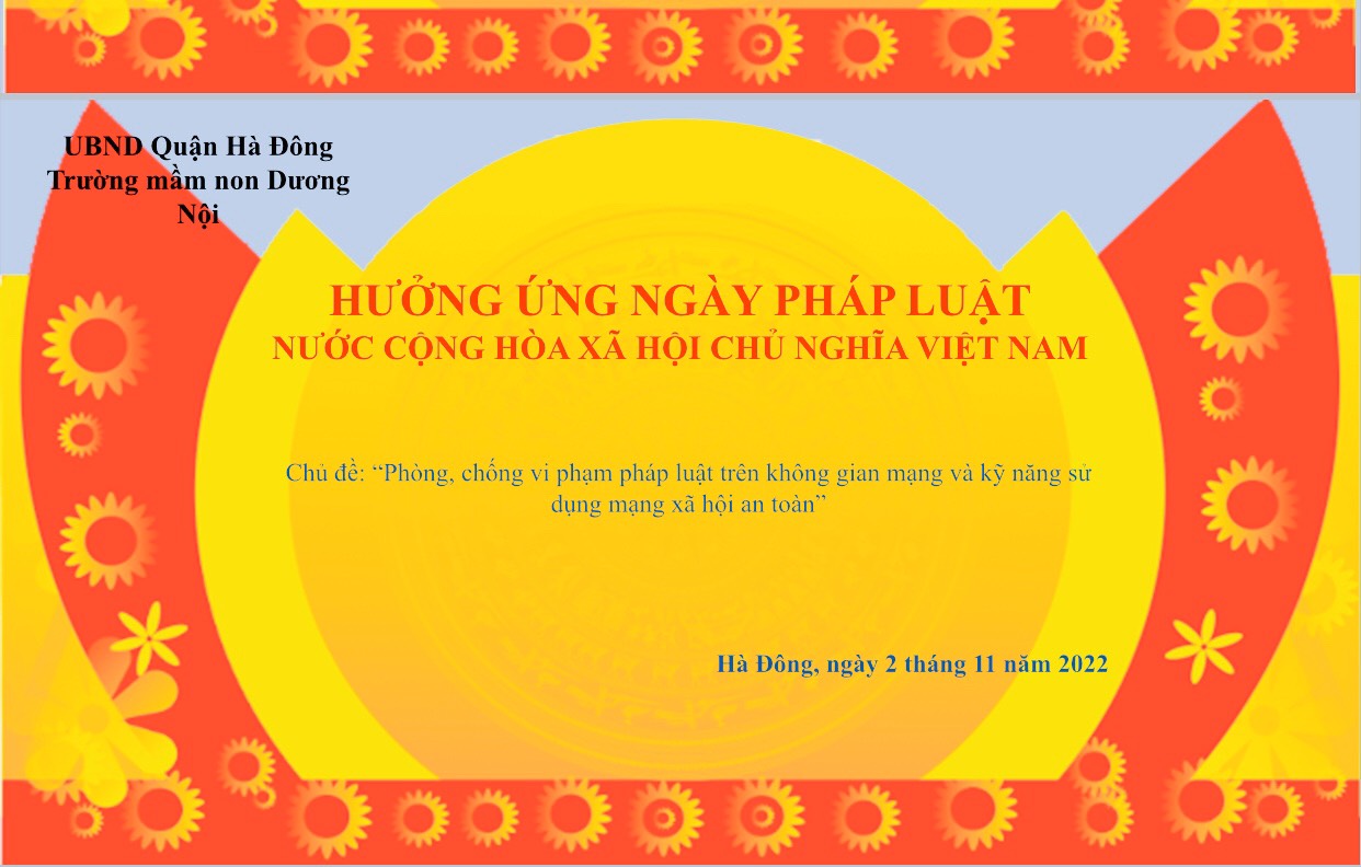 HƯỞNG ỨNG NGÀY PHÁP LUẬT NƯỚC CHXHCN  VIỆT NAM